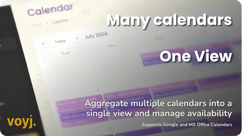 Voyj calendar view — see features